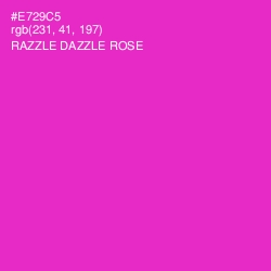 #E729C5 - Razzle Dazzle Rose Color Image