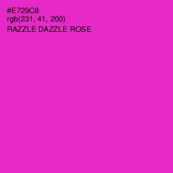 #E729C8 - Razzle Dazzle Rose Color Image