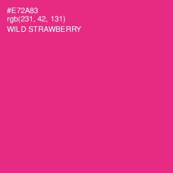 #E72A83 - Wild Strawberry Color Image