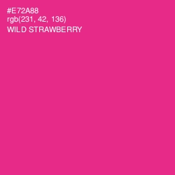 #E72A88 - Wild Strawberry Color Image