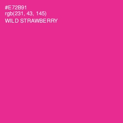 #E72B91 - Wild Strawberry Color Image