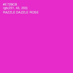 #E72BCB - Razzle Dazzle Rose Color Image