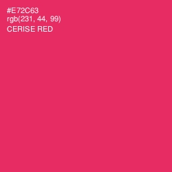 #E72C63 - Cerise Red Color Image