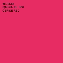 #E72C64 - Cerise Red Color Image