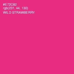 #E72C82 - Wild Strawberry Color Image