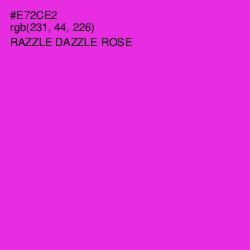 #E72CE2 - Razzle Dazzle Rose Color Image