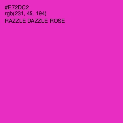 #E72DC2 - Razzle Dazzle Rose Color Image