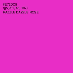 #E72DC5 - Razzle Dazzle Rose Color Image