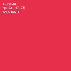 #E72F4B - Amaranth Color Image