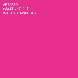 #E72F8D - Wild Strawberry Color Image