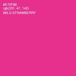 #E72F8E - Wild Strawberry Color Image