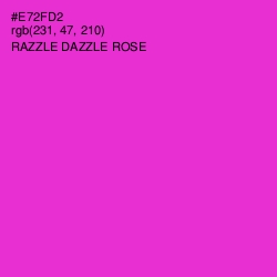 #E72FD2 - Razzle Dazzle Rose Color Image