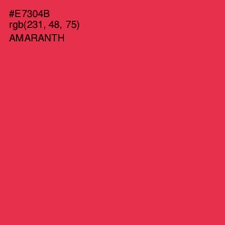 #E7304B - Amaranth Color Image