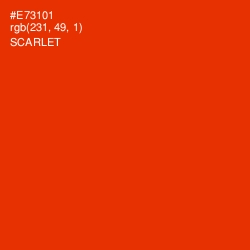 #E73101 - Scarlet Color Image