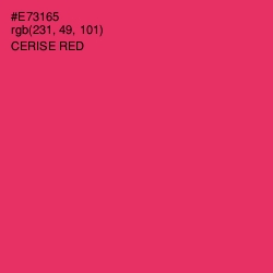 #E73165 - Cerise Red Color Image