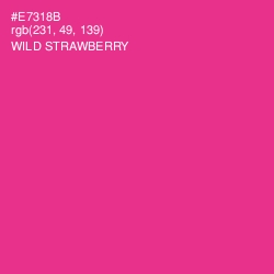 #E7318B - Wild Strawberry Color Image