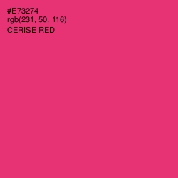 #E73274 - Cerise Red Color Image