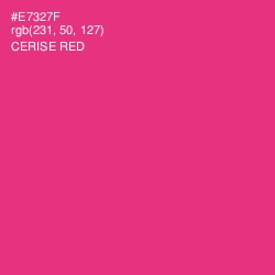 #E7327F - Cerise Red Color Image
