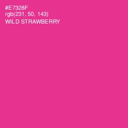 #E7328F - Wild Strawberry Color Image