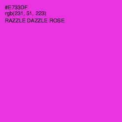 #E733DF - Razzle Dazzle Rose Color Image