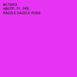 #E733F3 - Razzle Dazzle Rose Color Image