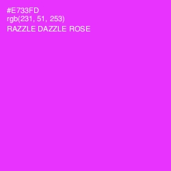 #E733FD - Razzle Dazzle Rose Color Image