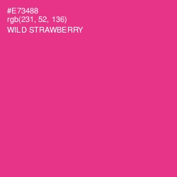 #E73488 - Wild Strawberry Color Image