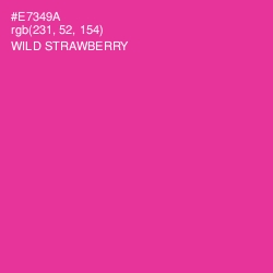#E7349A - Wild Strawberry Color Image
