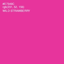 #E7349C - Wild Strawberry Color Image