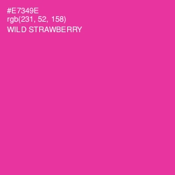 #E7349E - Wild Strawberry Color Image