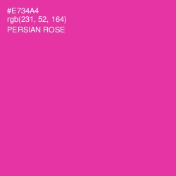 #E734A4 - Persian Rose Color Image