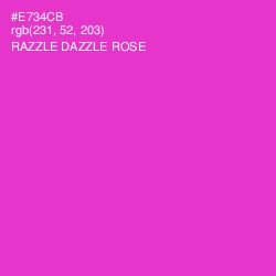 #E734CB - Razzle Dazzle Rose Color Image