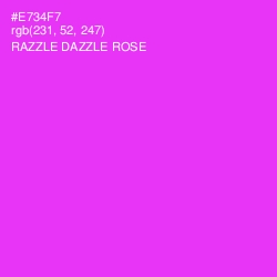 #E734F7 - Razzle Dazzle Rose Color Image