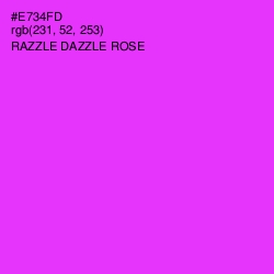 #E734FD - Razzle Dazzle Rose Color Image