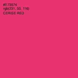 #E73574 - Cerise Red Color Image