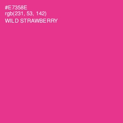 #E7358E - Wild Strawberry Color Image