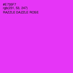 #E735F7 - Razzle Dazzle Rose Color Image