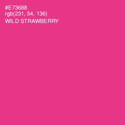 #E73688 - Wild Strawberry Color Image