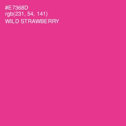 #E7368D - Wild Strawberry Color Image