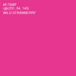 #E7368F - Wild Strawberry Color Image
