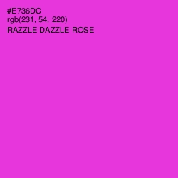 #E736DC - Razzle Dazzle Rose Color Image