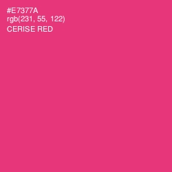 #E7377A - Cerise Red Color Image