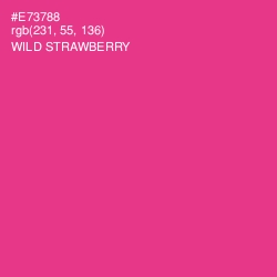 #E73788 - Wild Strawberry Color Image