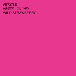 #E7378E - Wild Strawberry Color Image