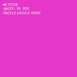 #E737CB - Razzle Dazzle Rose Color Image