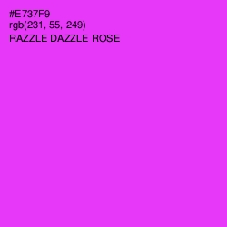 #E737F9 - Razzle Dazzle Rose Color Image