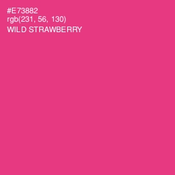 #E73882 - Wild Strawberry Color Image