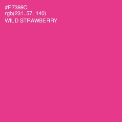 #E7398C - Wild Strawberry Color Image