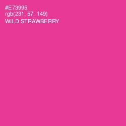 #E73995 - Wild Strawberry Color Image