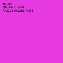 #E739E1 - Razzle Dazzle Rose Color Image